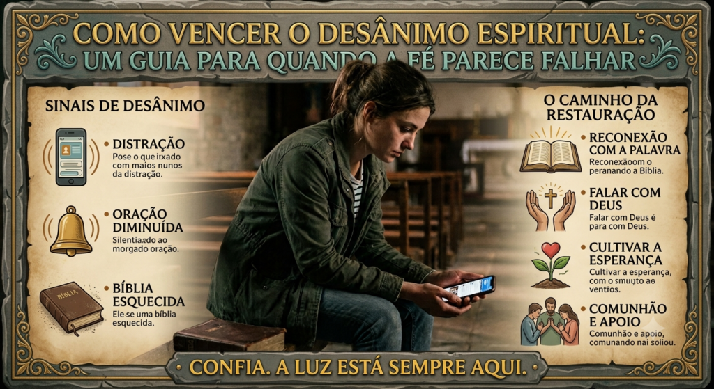 Sente que sua fé esfriou e não sabe como vencer o desânimo espiritual? Descubra caminhos bíblicos e práticos para renovar sua chama.